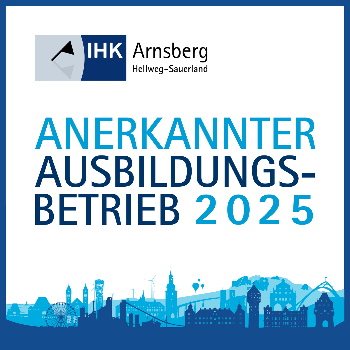 Das Hotel Jagdhaus Wiese im Sauerland ist anerkannter Ausbildungsbetrieb 2025 der IHK Arnsberg
